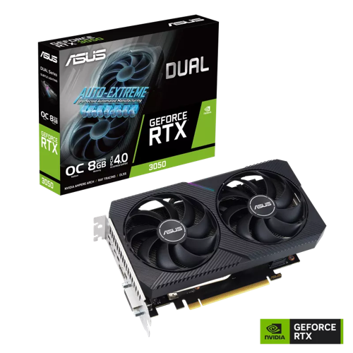 ASUS Dual GeForce RTX™ 3050 V2 OC Ed 8GB GDDR6 Graphics Card